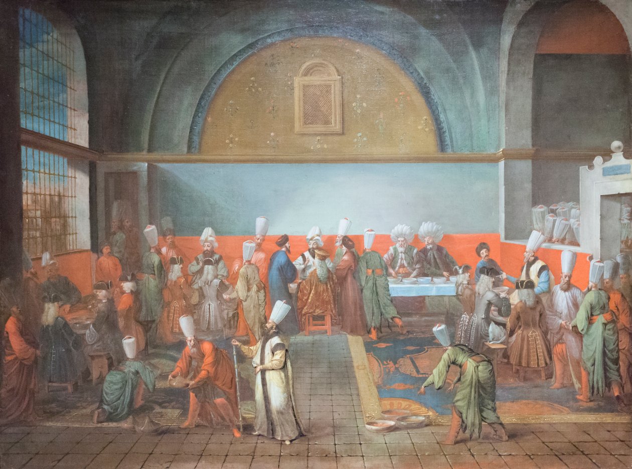 Illallinen palatsissa suurlähettilään kunniaksi tekijältä Jean Baptiste Vanmour