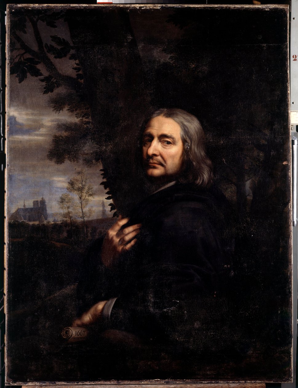 Philippe de Champaigne, taiteilijan setä (1602-1674) Kopio kadonneesta omakuvasta. Jean Baptiste de Champaignen (1631-1681) maalaus 1668 su. 1,2x0,9 m tekijältä Jean Baptiste de Champaigne