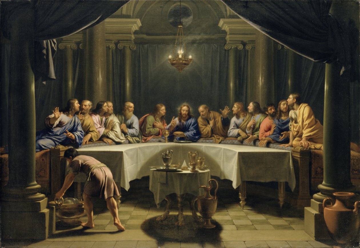 Viimeinen ehtoollinen, noin 1678 tekijältä Jean Baptiste de Champaigne