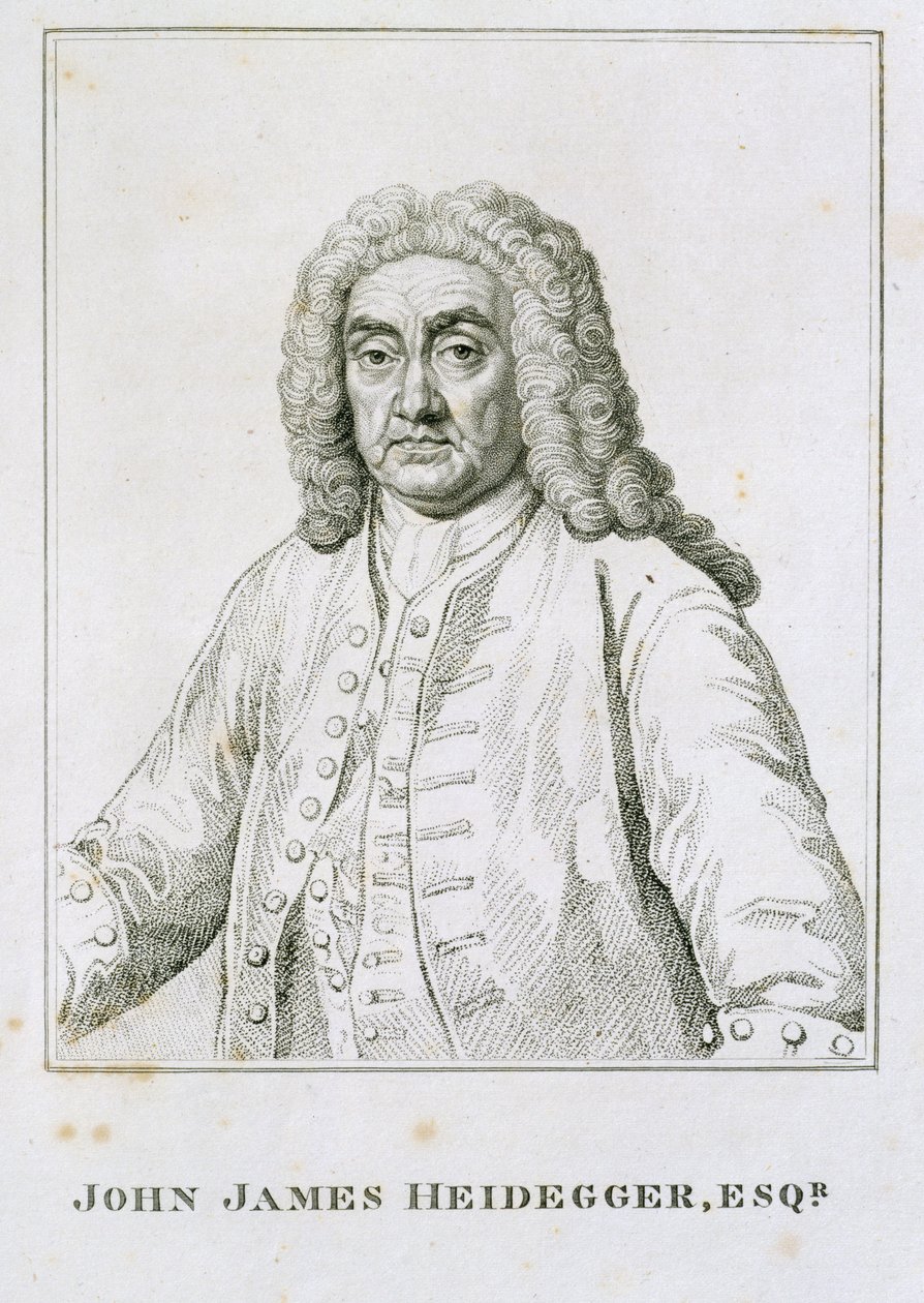 John James Heidegger (1666-1749) tekijältä Jean Baptiste van Loo