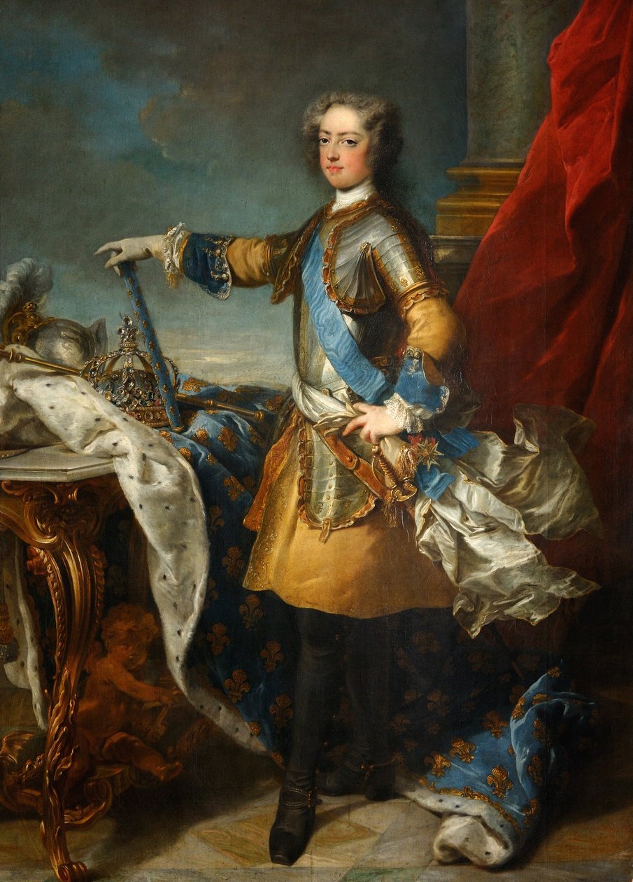 Kuningas Ludvig XV:n muotokuva 1710-1774, noin 1723-1724 tekijältä Jean Baptiste van Loo