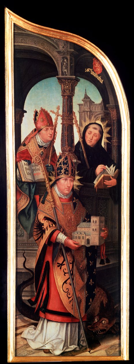 Ilmoitus, Triptyykki, sivupaneeli, 1517. tekijältä Jean the Elder Bellegambe
