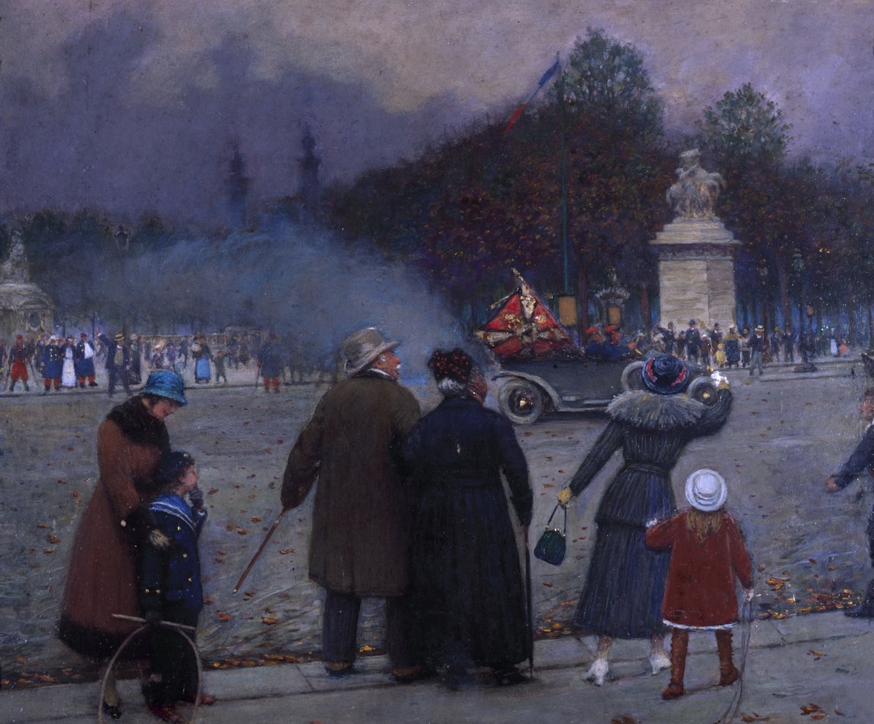 Saksan lippu kannettuna invalideille, n. 1914. tekijältä Jean Beraud