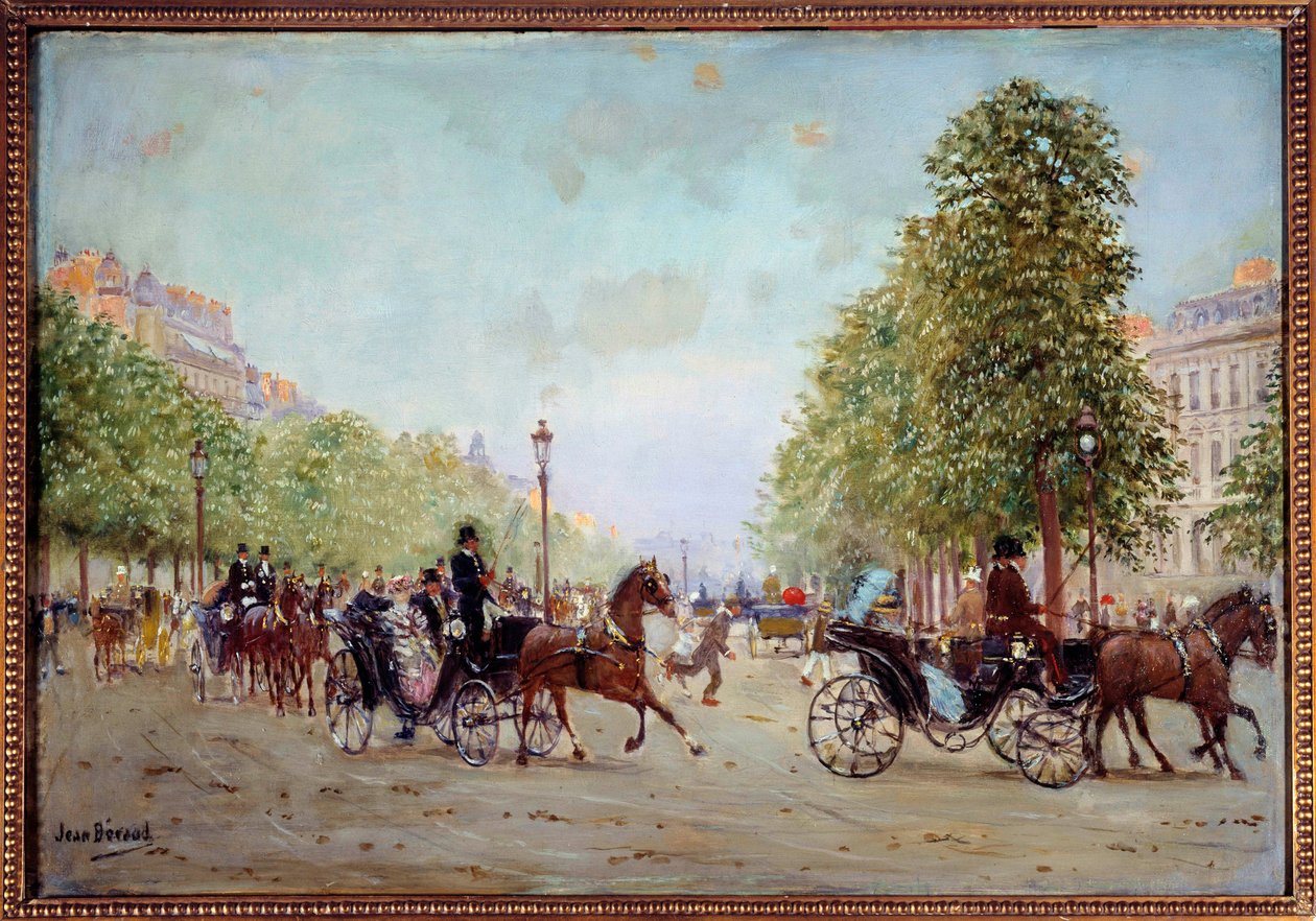 La promenade aux Champs-Elysees Jean Beraud