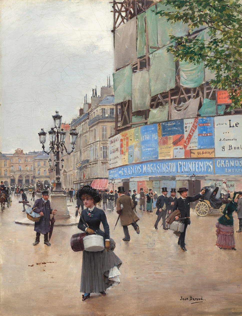 Pariisi, rue du Havre, n. 1882. tekijältä Jean Beraud