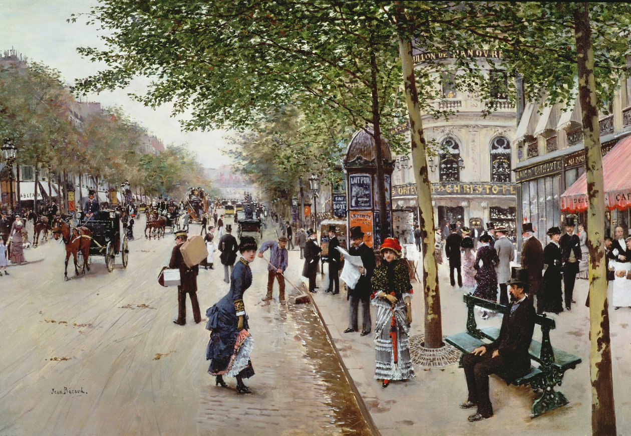 Pariisin katukuva tekijältä Jean Beraud