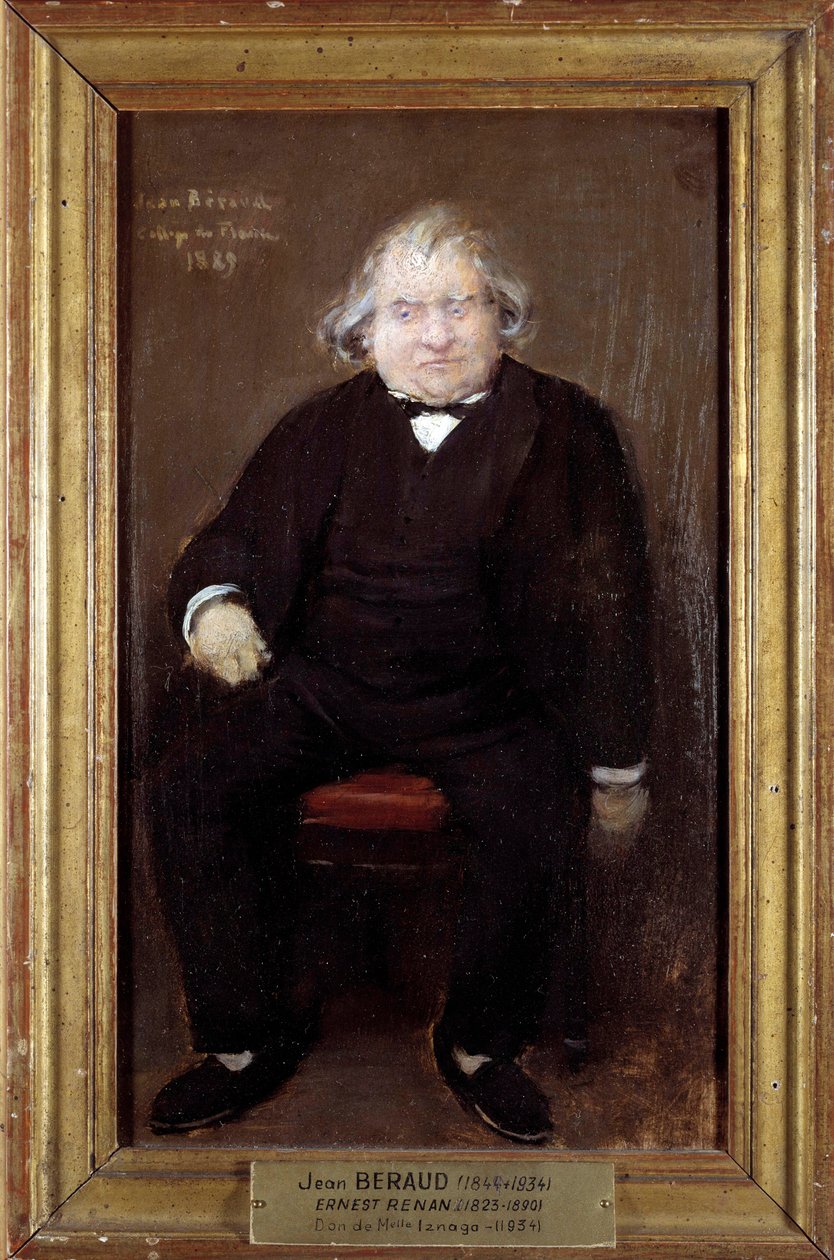 Ernest Renanin (1823-1892), ranskalaisen filosofin muotokuva Jean Beraud