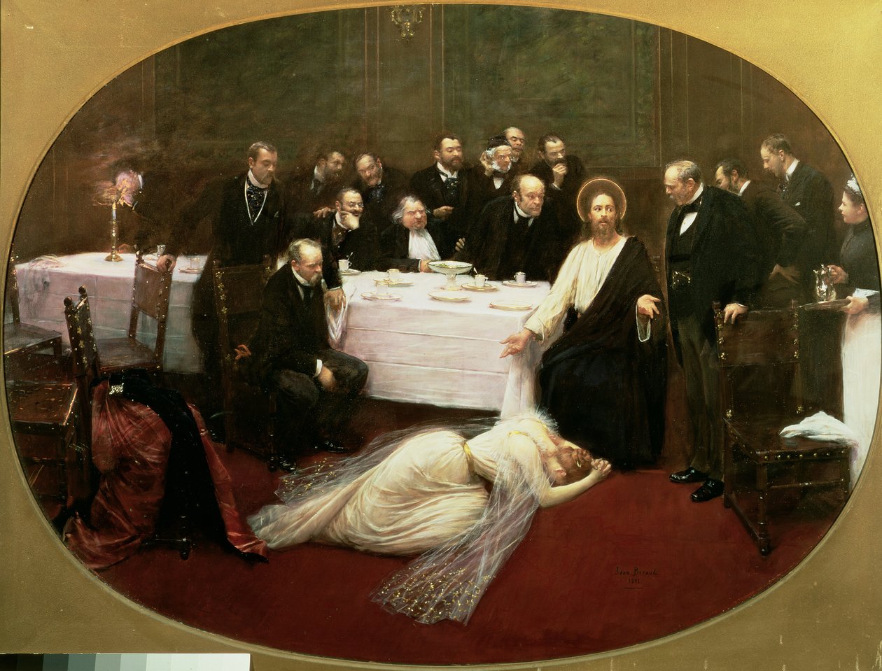 Pyhä Maria Magdaleena Simon fariseuksen talossa, 1891 tekijältä Jean Beraud