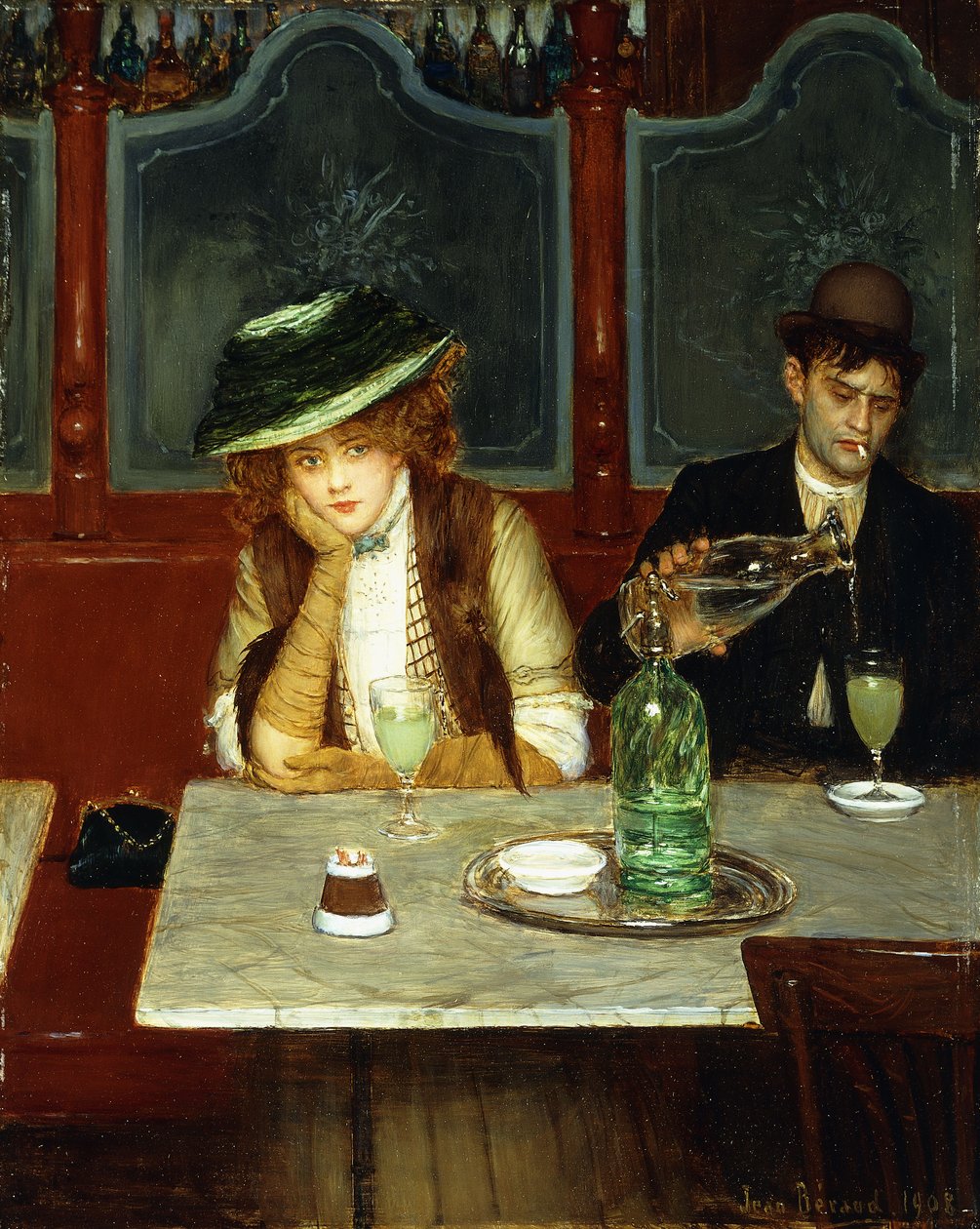 Absintin juojat, 1908 tekijältä Jean Beraud