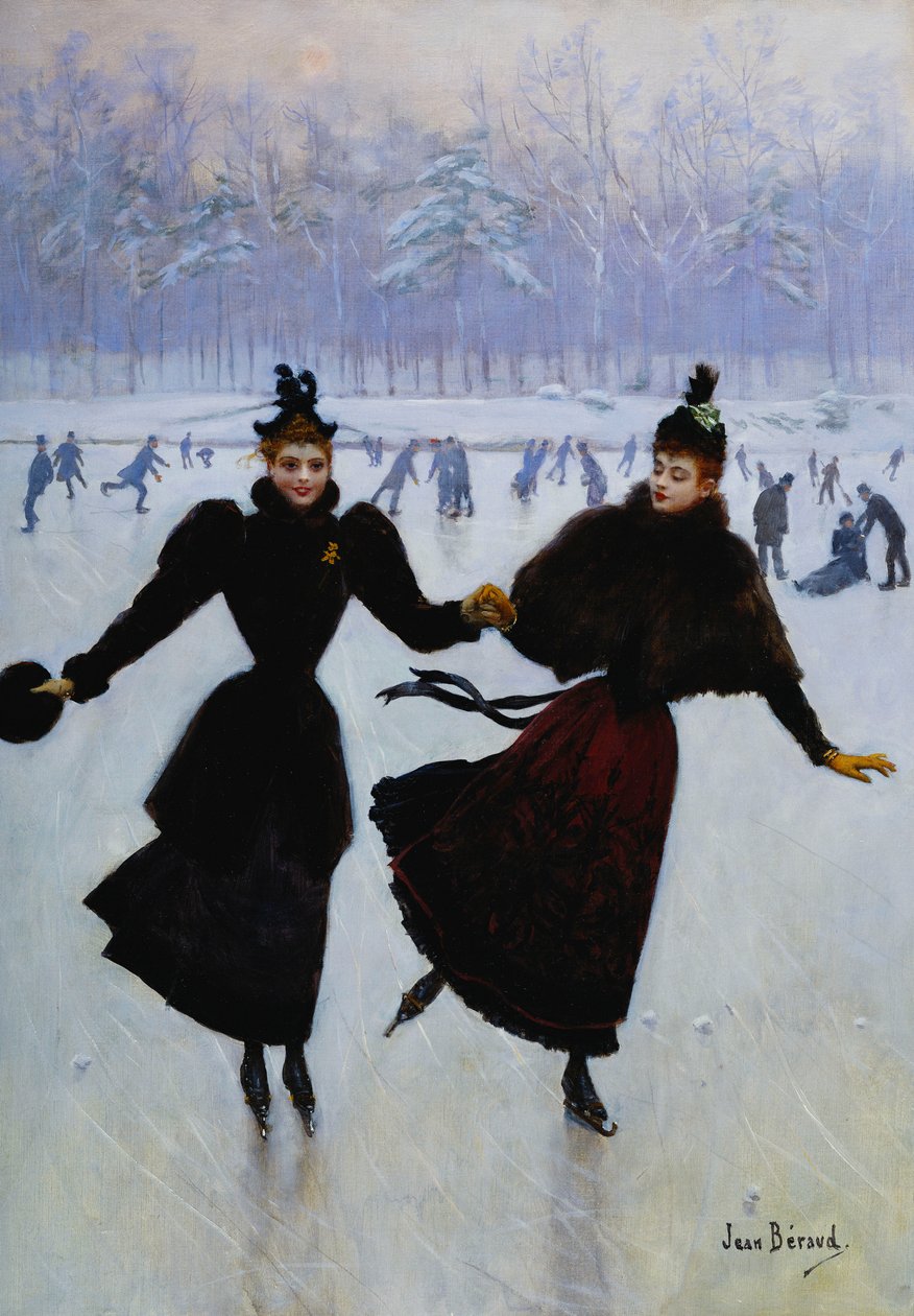 The Skaters; Luistelijat, tekijältä Jean Beraud