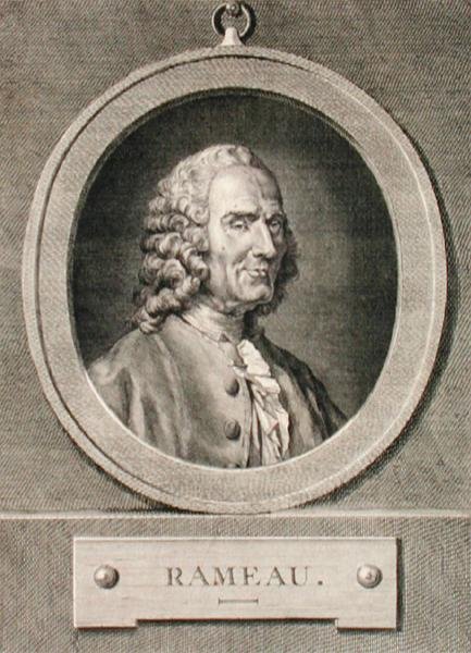 Jean Philippe Rameau (1683-1764) muotokuva Benoistin kaiverruksesta (kaiverrus) tekijältä Jean Bernard (after) Restout