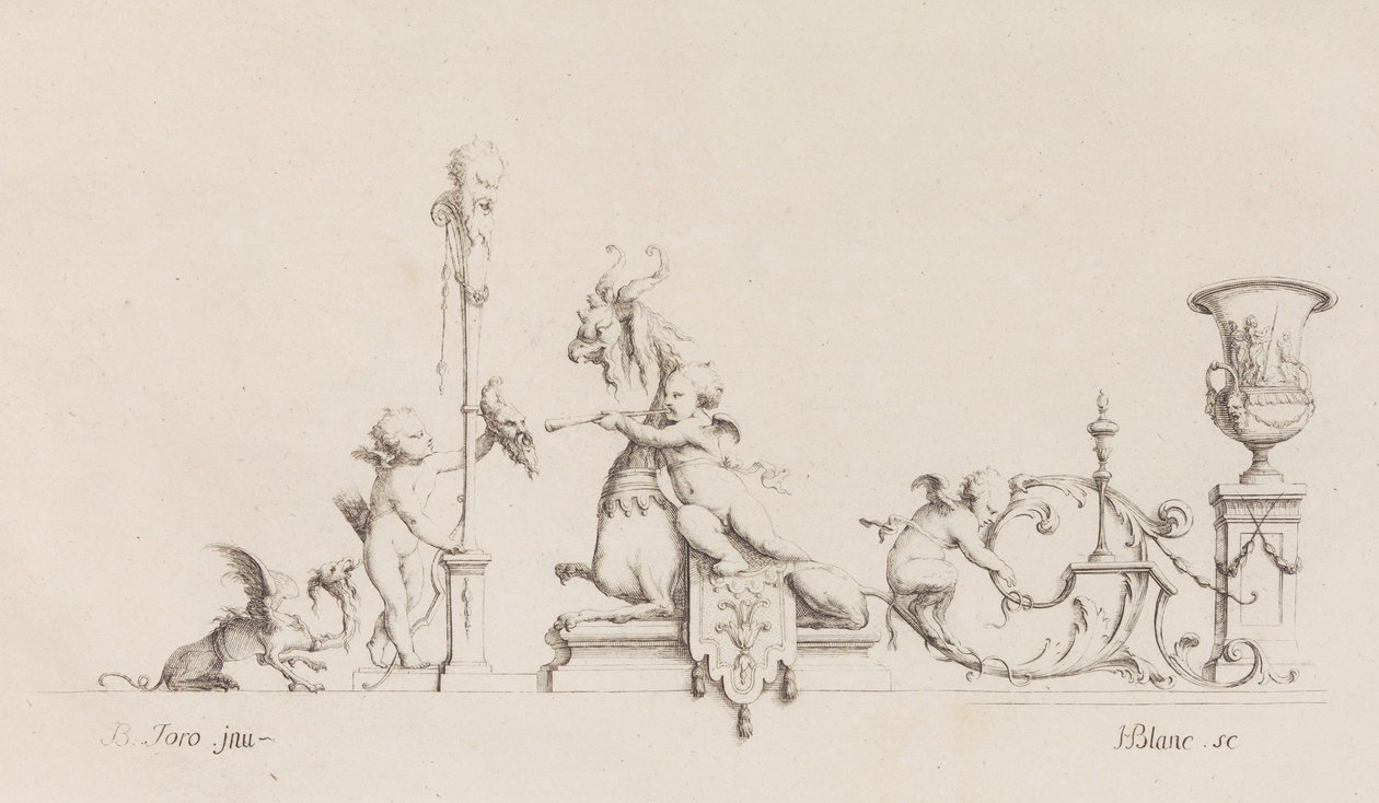 M. B. Toron suunnittelemat mallit, 1718 tai sen jälkeen, 1718 tai sen jälkeen. tekijältä Jean Bernard Toro