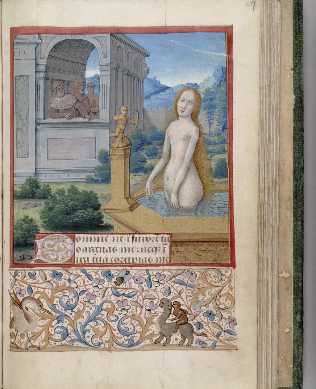 Bathsheban kylpytuntien kirja, 1485-1499 tekijältä Jean Bourdichon