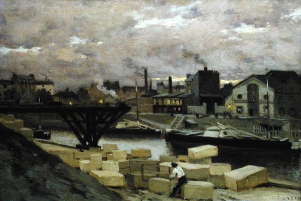 The Quays, n. 1885-1890 tekijältä Jean Charles Cazin
