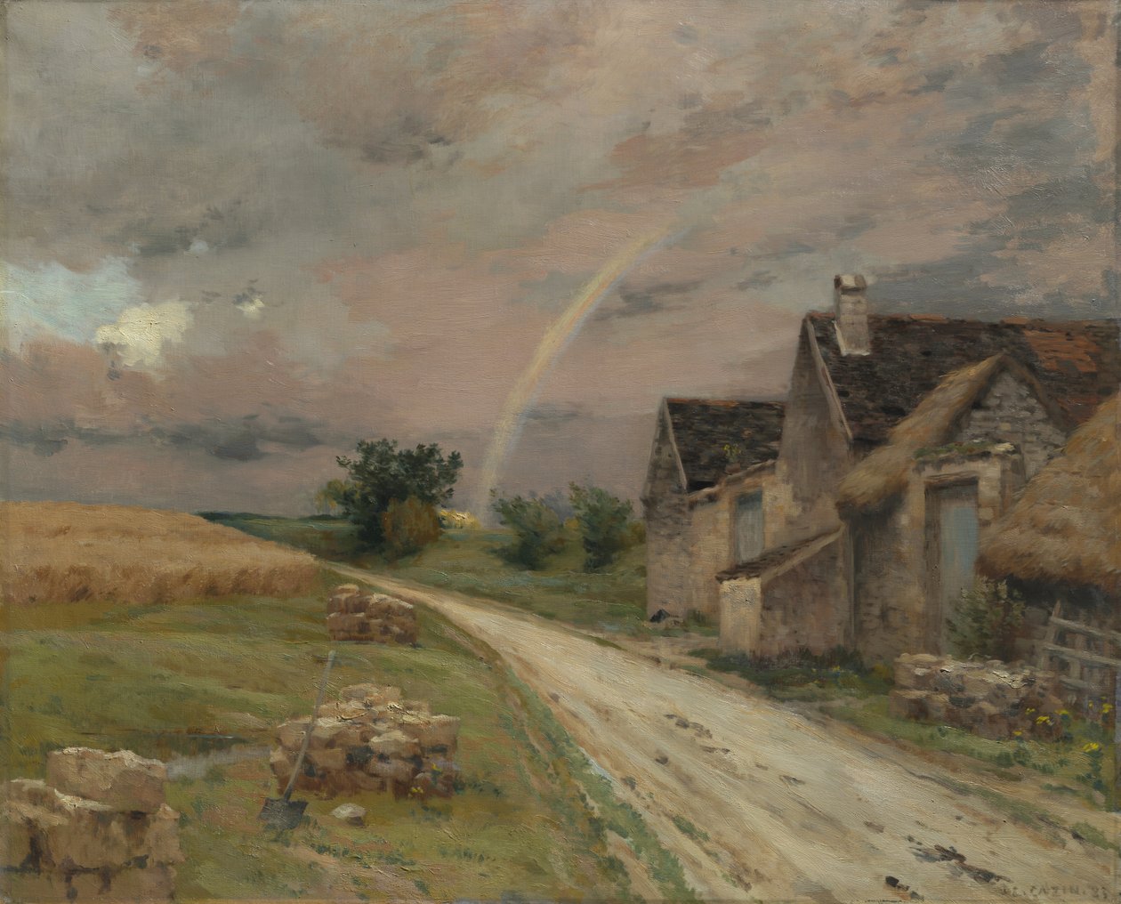 Sateenkaari, Achères la Forêt, 1883. tekijältä Jean Charles Cazin