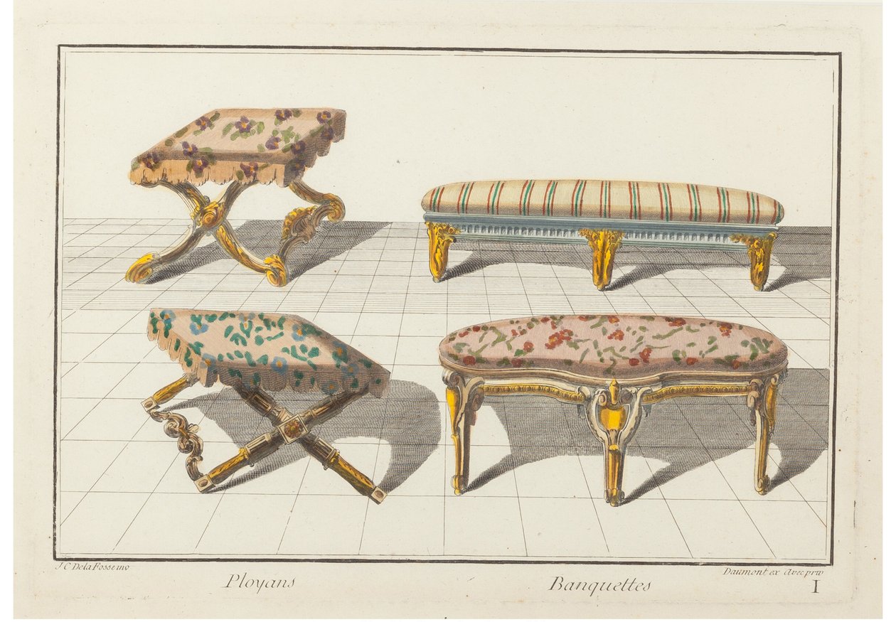 Plojat, penkit. New Historical Iconology or Attributes Hierogliphyques, n. 1768. tekijältä Jean Charles Delafosse