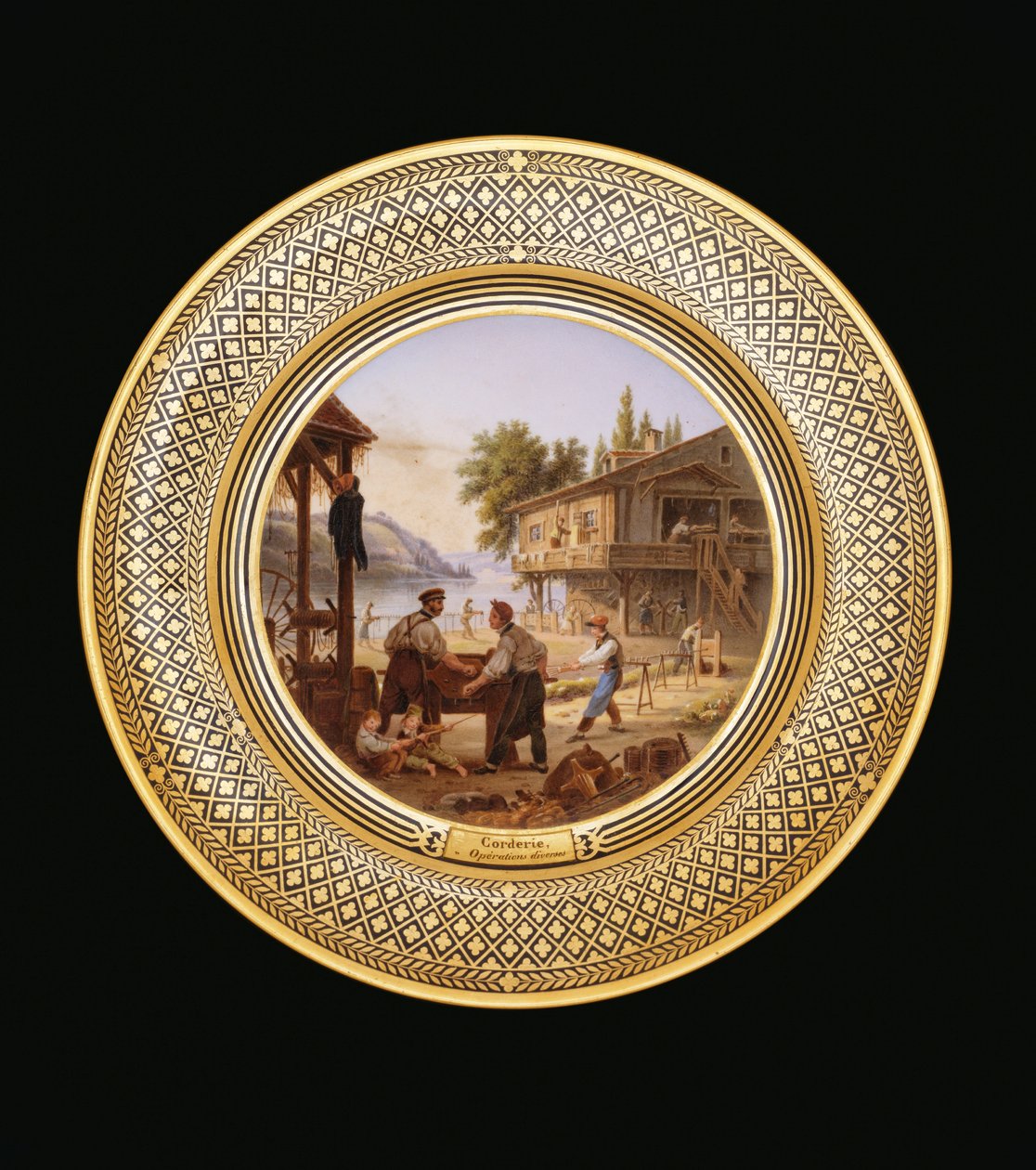 Köysitehdas, n. 1820-35 tekijältä Jean Charles Develly