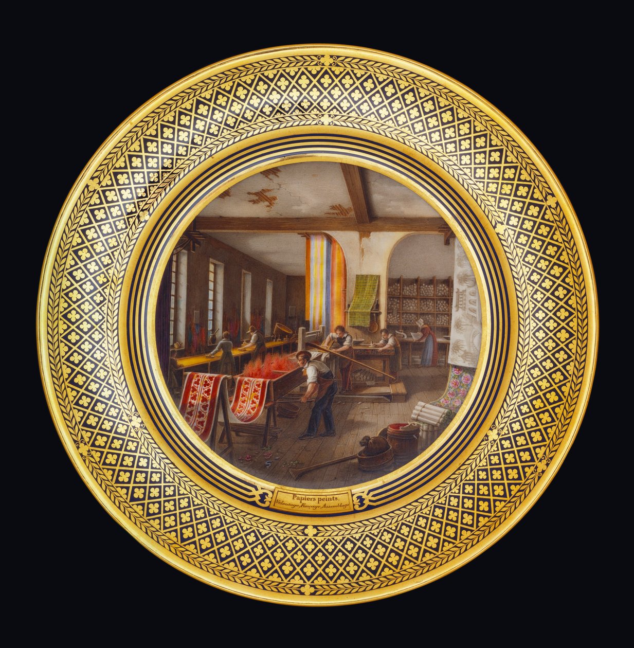 Seinämaalaukset, n. 1820-35 tekijältä Jean Charles Develly