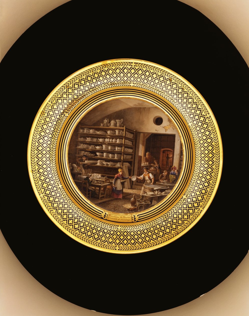Sevres-posliini, n. 1820-35 (posliini) tekijältä Jean Charles Develly