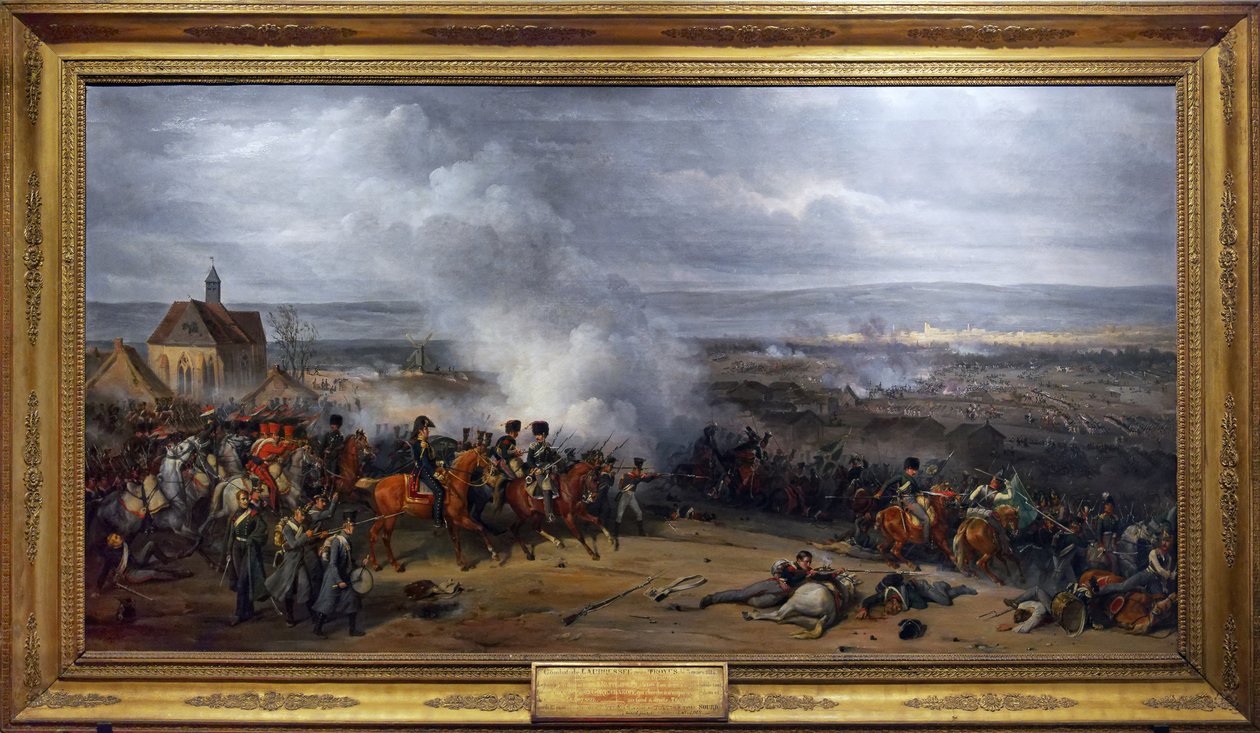 Laubresselin taistelu, 3. maaliskuuta 1814, noin 1870 (öljy kankaalle) tekijältä Jean Charles Langlois