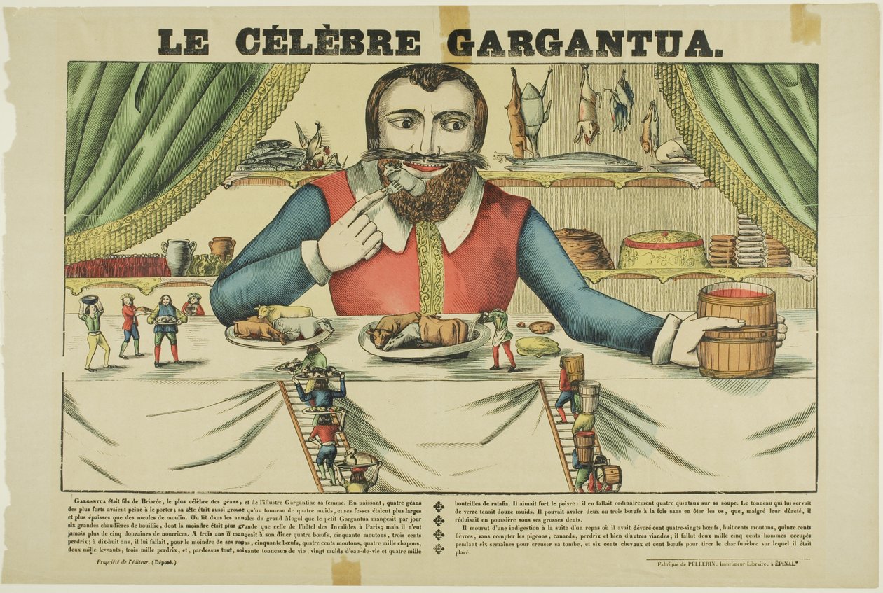 Kuuluisa Gargantua tekijältä Jean Charles Pellerin