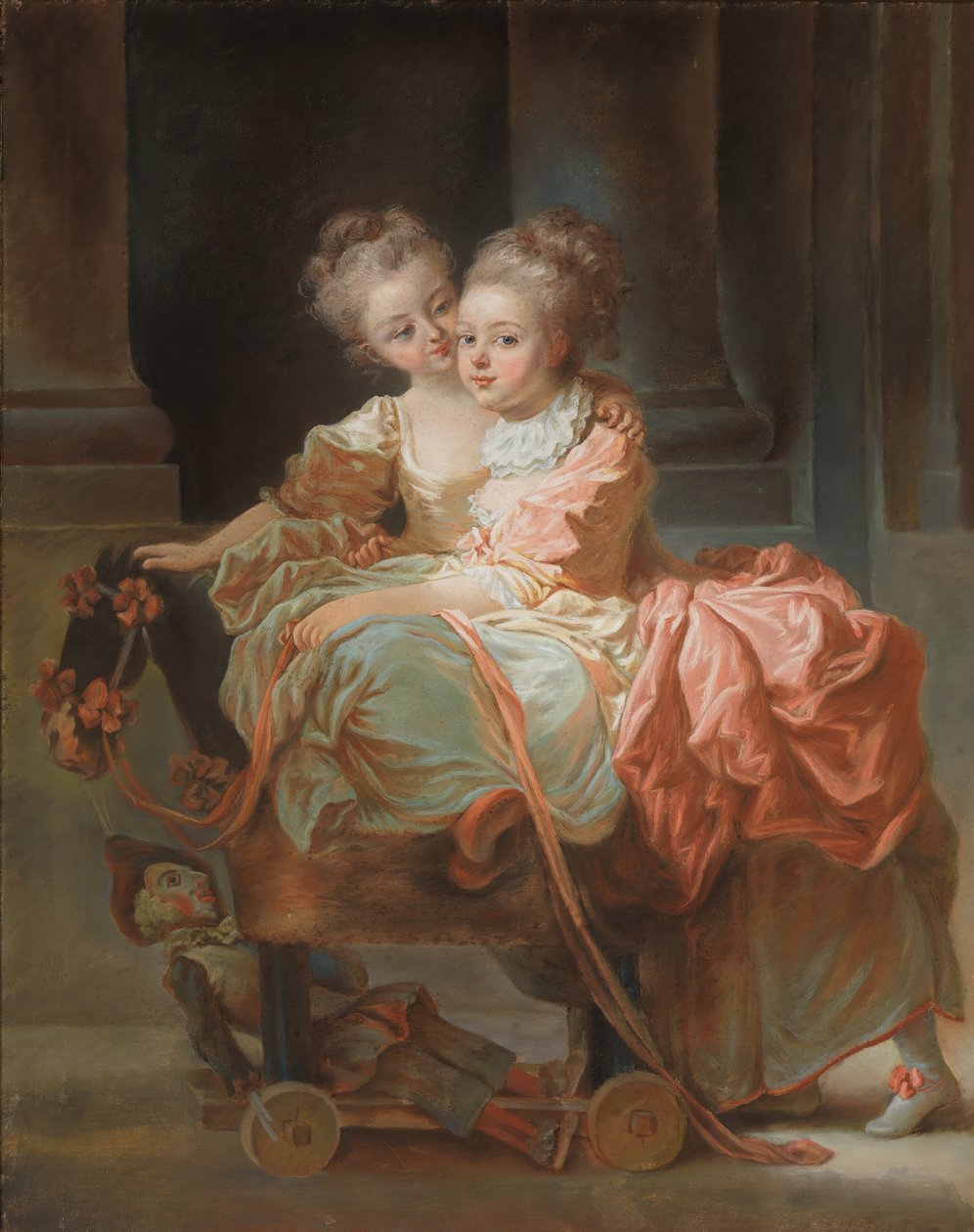 Kaksi sisarta, 1770. tekijältä Jean Claude Richard Saint Non
