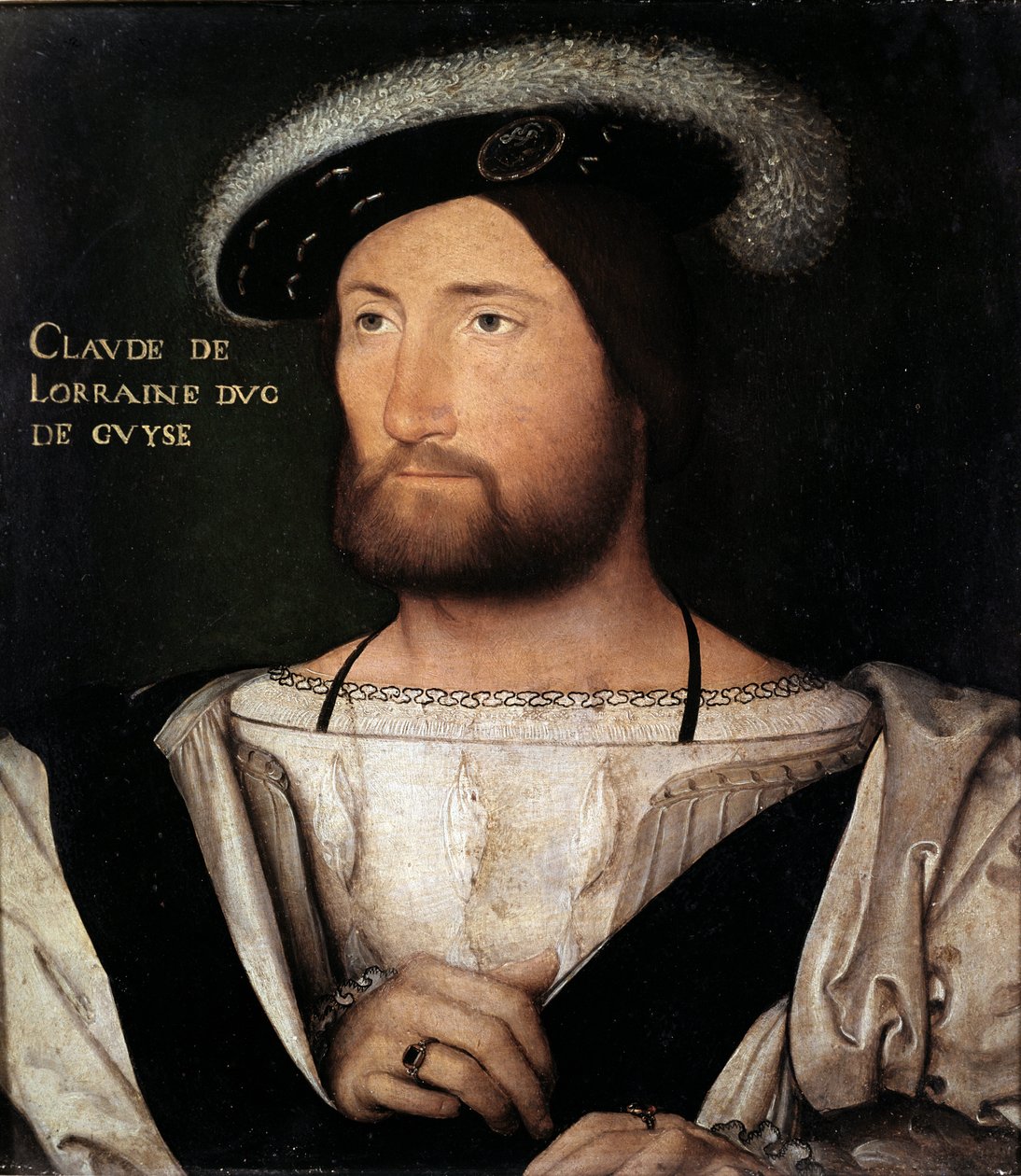 Guisen herttuan Claude de Lorraine muotokuva, Jean Clouet