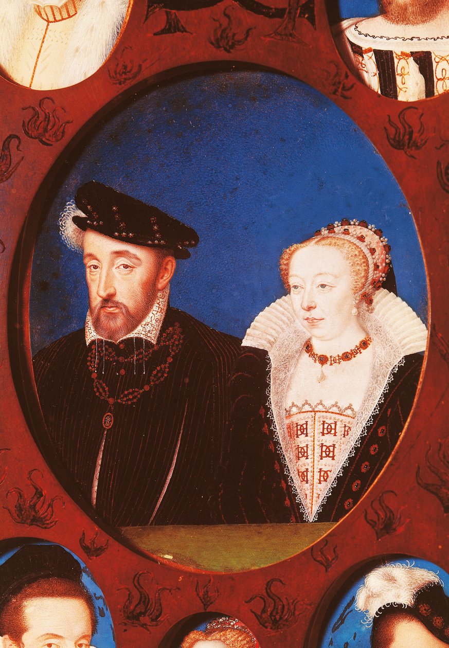 Henry II:n muotokuva Ranskasta (Saint-Germain-en-Laye tekijältä Jean Clouet