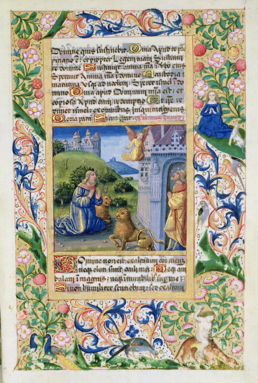 neiti Lat. Q.v.I.126 Anthony Suuri ja Paavali Erakko, The Hours of Louis dOrleans, 1469 tekijältä Jean Colombe