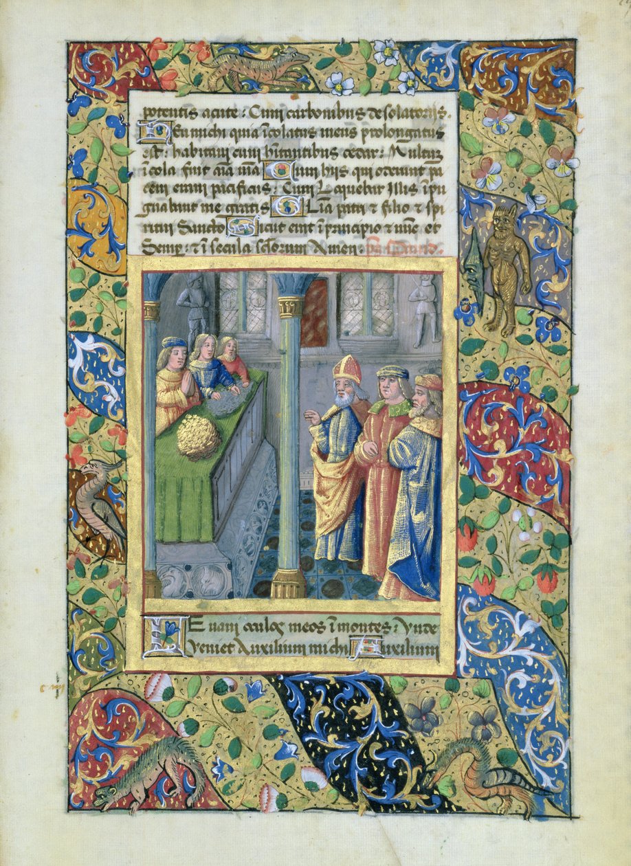 neiti Lat. Q.v.I.126 Kultaisen fleecen ritarikunta Louis dOrleansin ajalta, 1469 tekijältä Jean Colombe