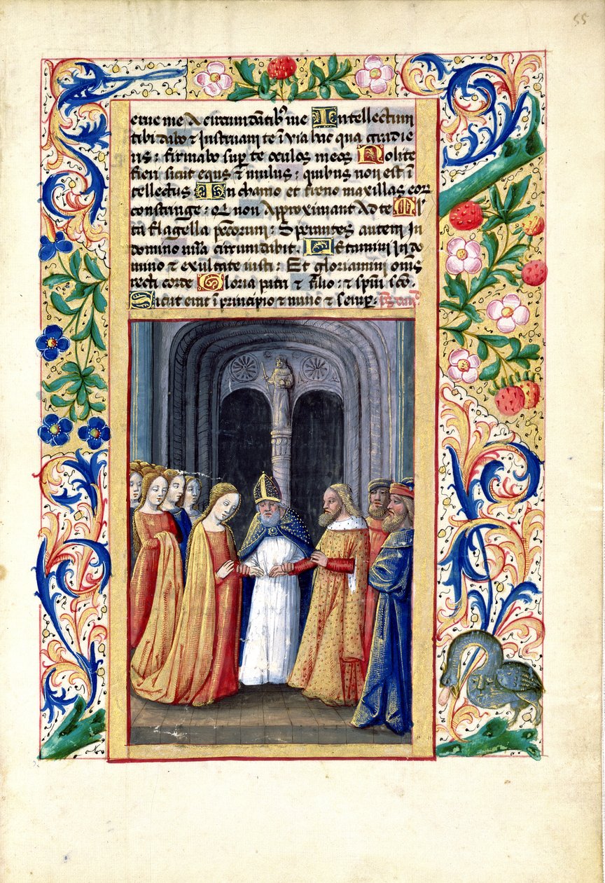 neiti Lat. Q.v.I.126 f.55 Michalin ja Davidin avioliitto, Louis d