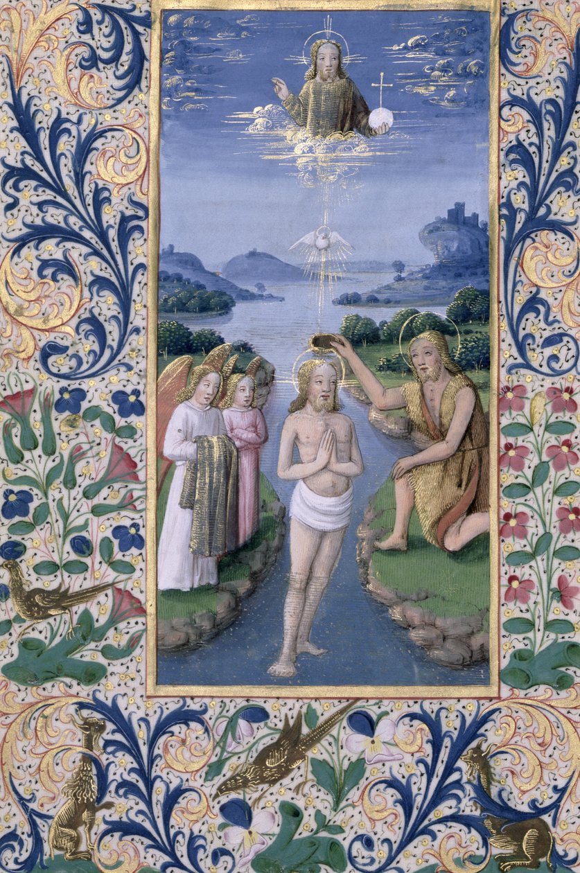 neiti Lat. Q.v.I.126 f.88v Kristuksen kaste, Louis d