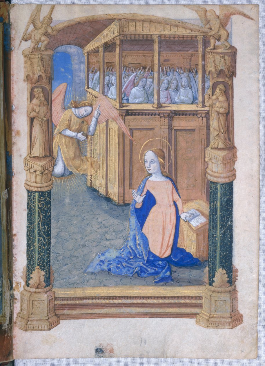 neiti Lat. Q.v.I.126 fol.12v The Annunciation, Louis d