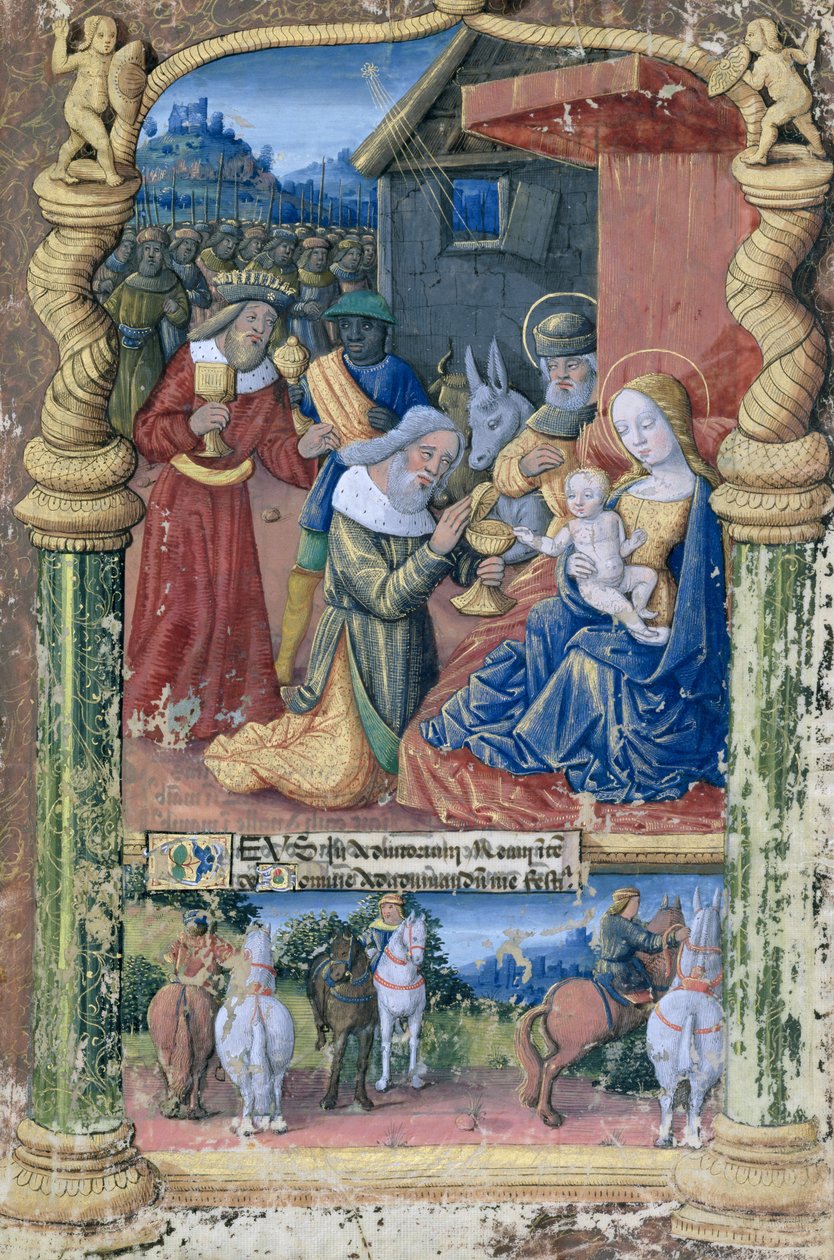 Ms Lat. Q.v.I.126 fol.31 Maagien palvominen, Louis d