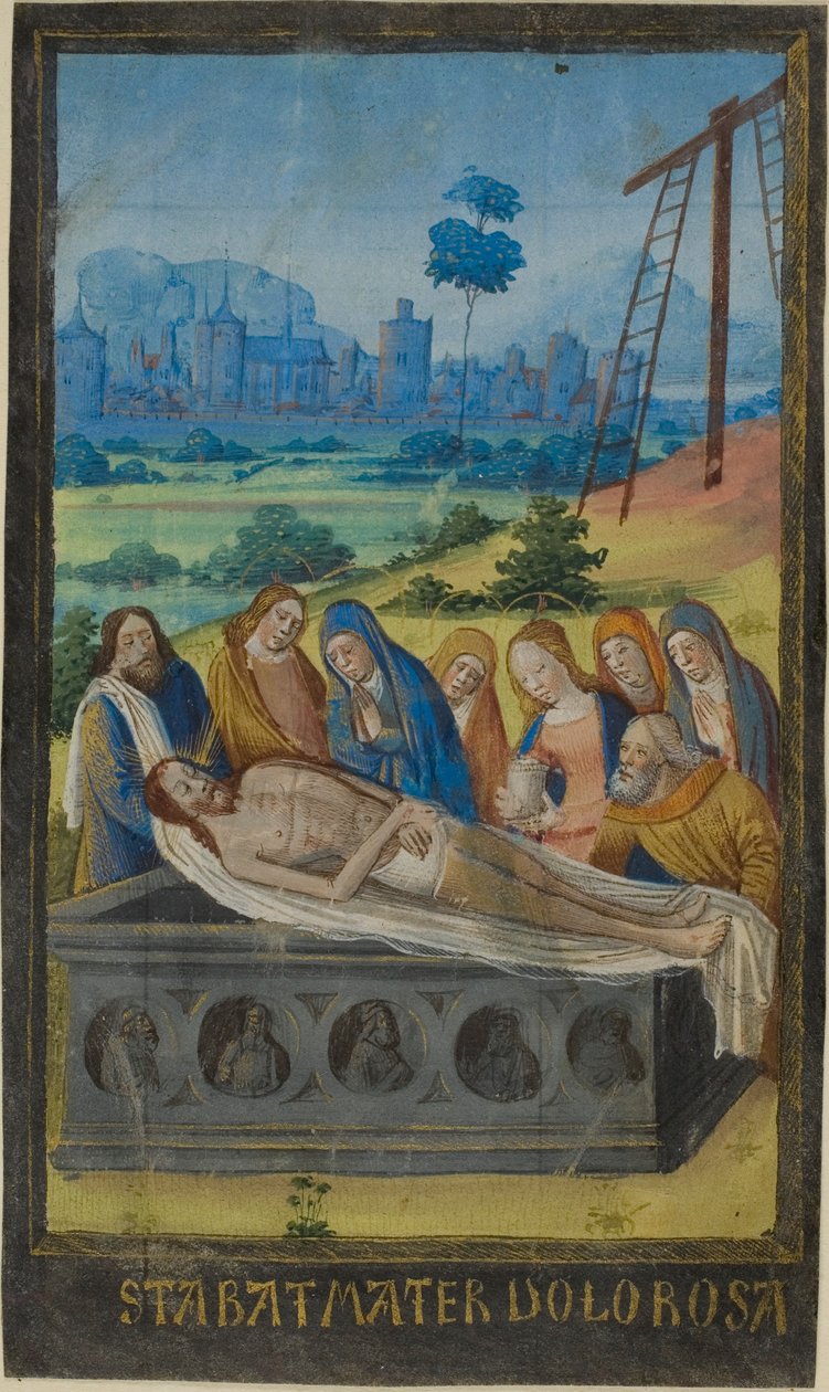 The Tombment (Stabat Mater Prayer), tuntikirjasta tekijältä Jean Colombe