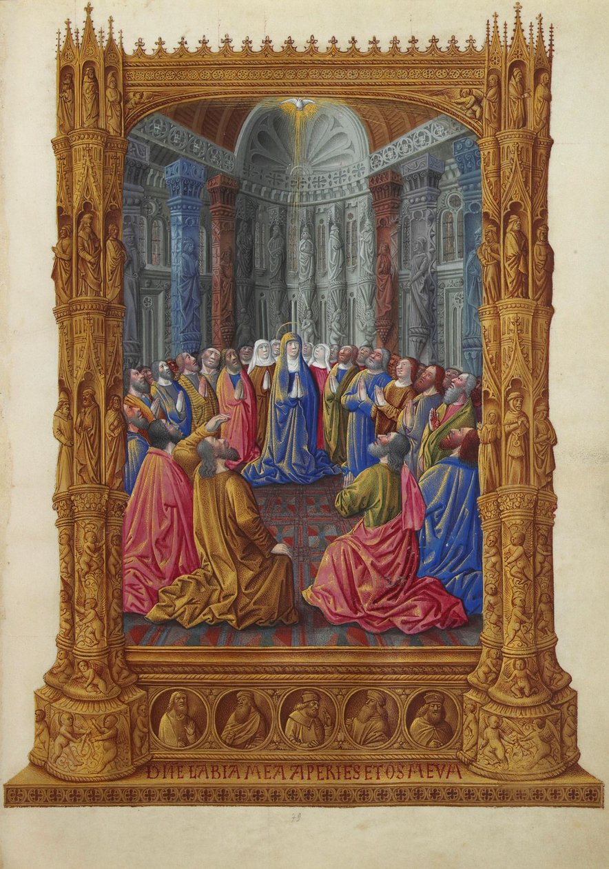 Très Riches Heures du Duc de Berry - Helluntai tekijältä Jean Colombe