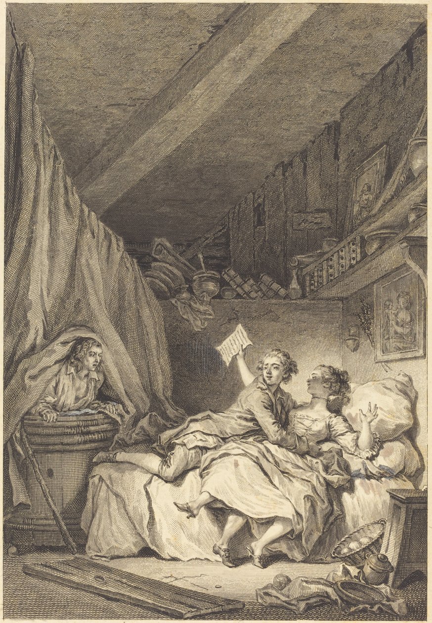 Suutarit tekijältä Jean Dambrun after Jean Honoré Fragonard