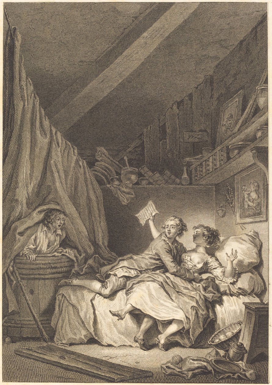Suutarit tekijältä Jean Dambrun after Jean Honoré Fragonard