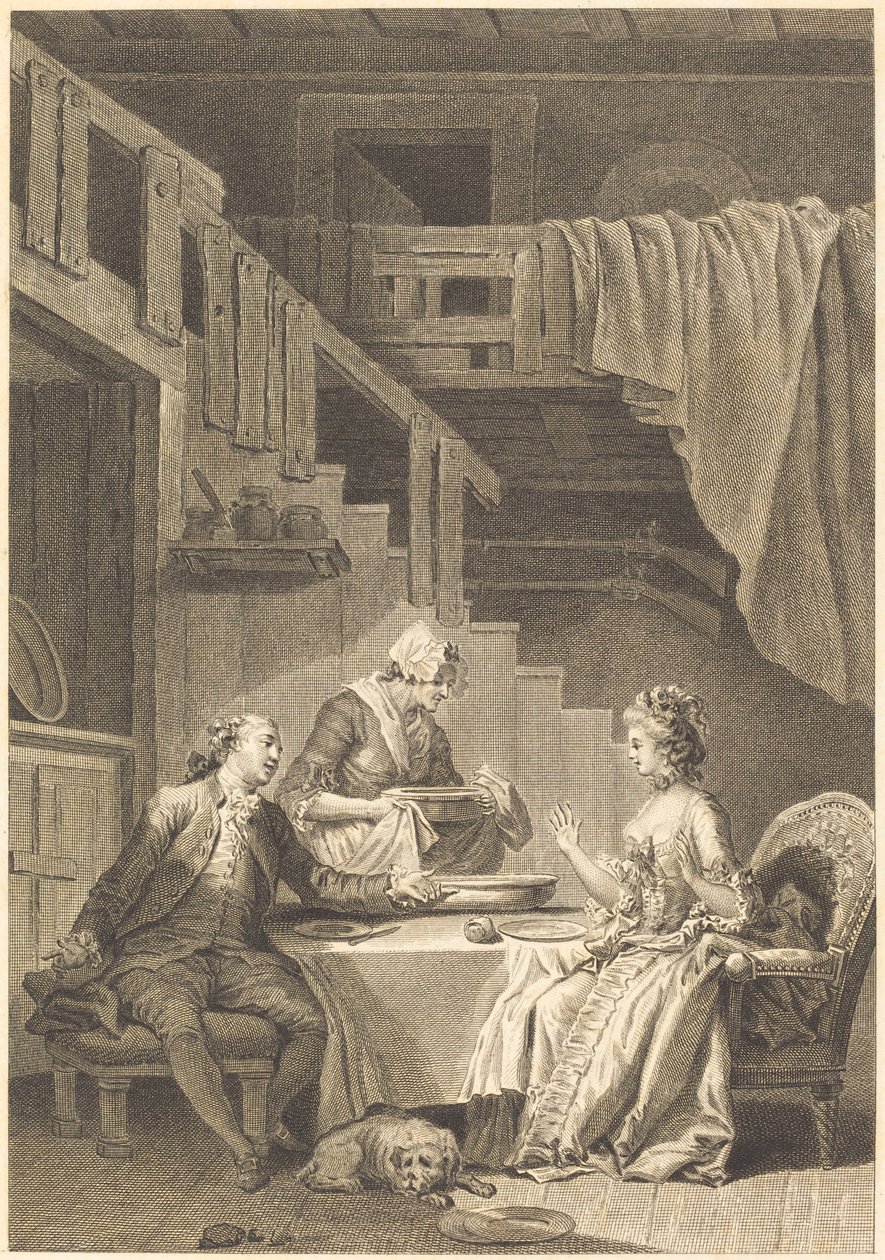 Falcon tekijältä Jean Dambrun and Jean Baptiste Tilliard after Jean Honoré Fragonard