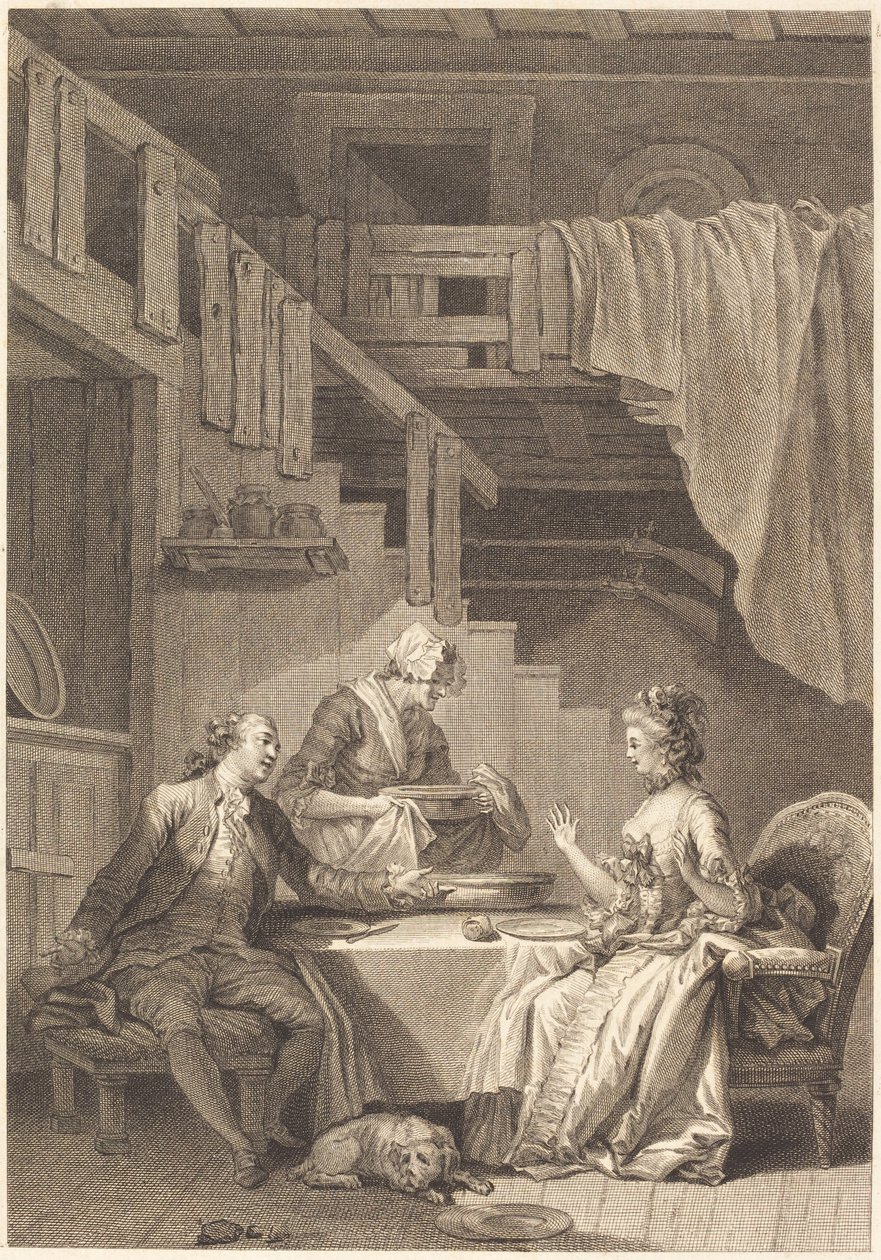 Falcon tekijältä Jean Dambrun and Jean Baptiste Tilliard after Jean Honoré Fragonard