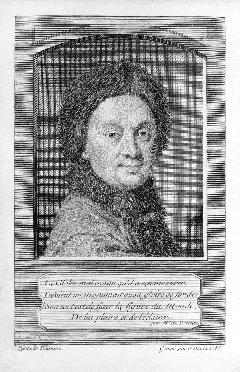 Pierre-Louis Moreau de Maupertuis, tähtitieteilijä (1698-1759). tekijältä Jean Daullé