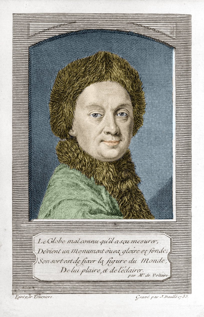Pierre Louis Moreau de Maupertuis, tähtitieteilijä (1698 - 1759), kaivertanut J. Daullé vuonna 1755 tekijältä Jean Daullé