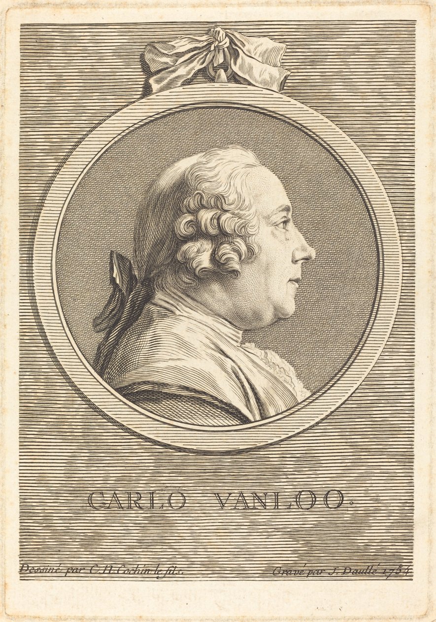 Carle Vanloo tekijältä Jean Daullé after Charles Nicolas Cochin II