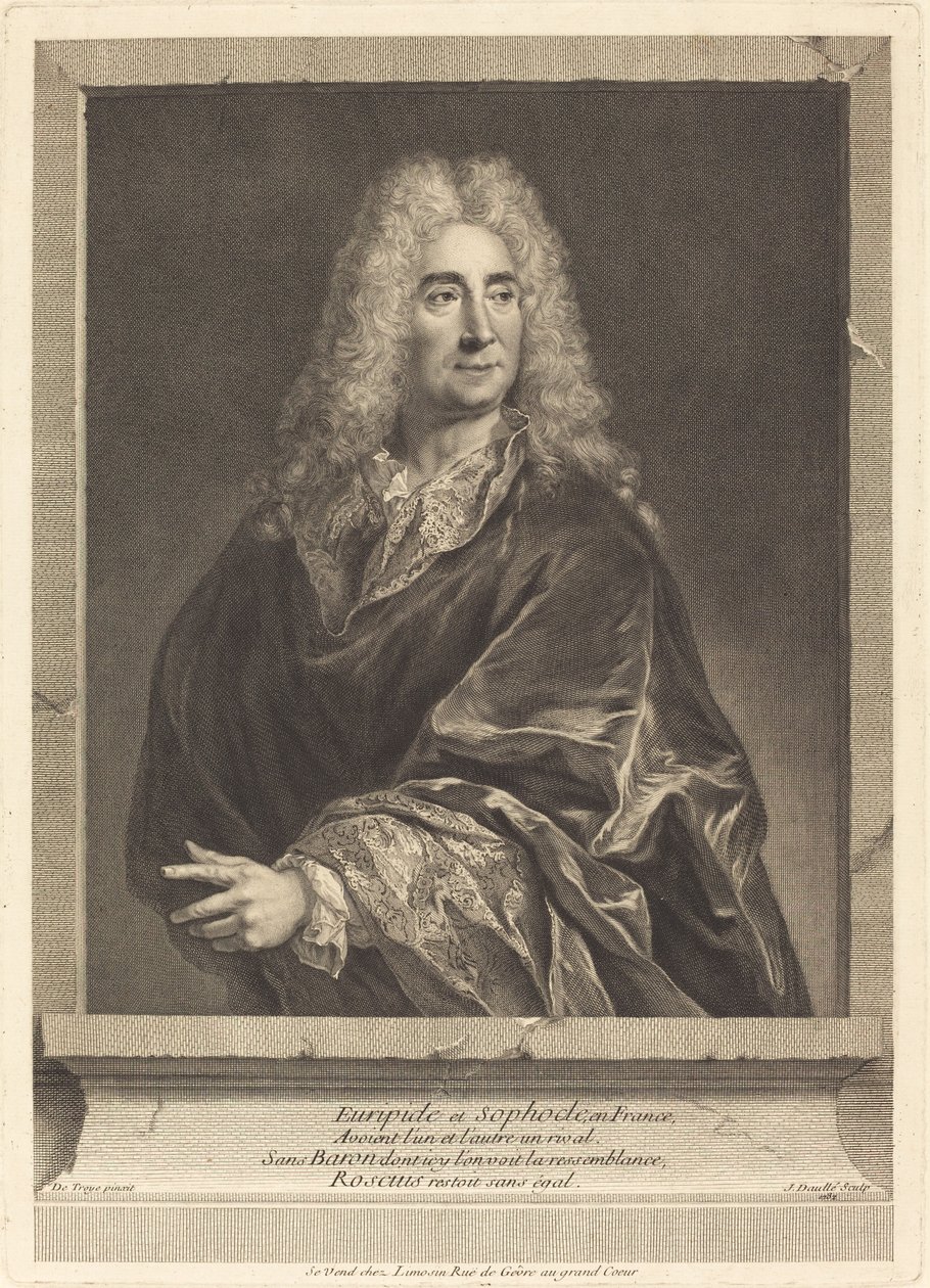 Michel Baron tekijältä Jean Daullé after François de Troy