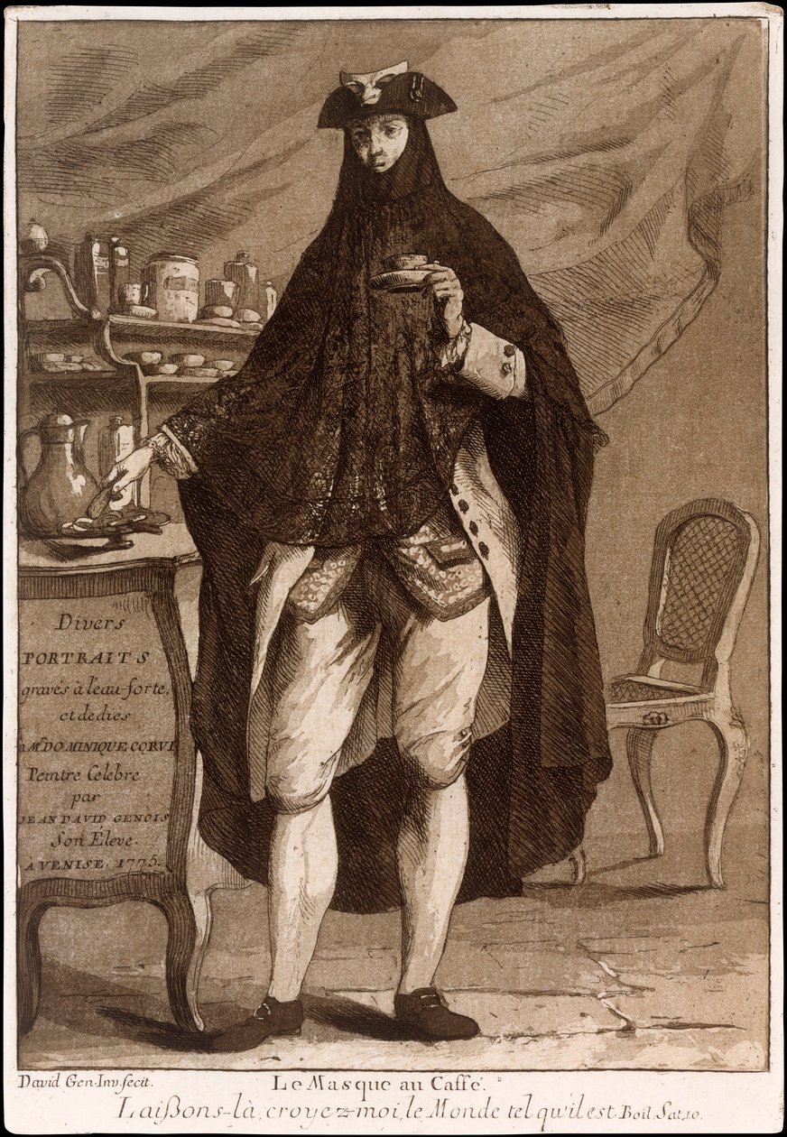 Nimisivu Divers Portraitsista, pub. 1775 etsaus. tekijältä Jean David Genois