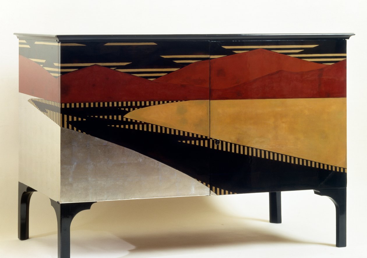Lakattu Art Deco -tyylinen kaappi (lipasto) tekijältä Jean Dunand