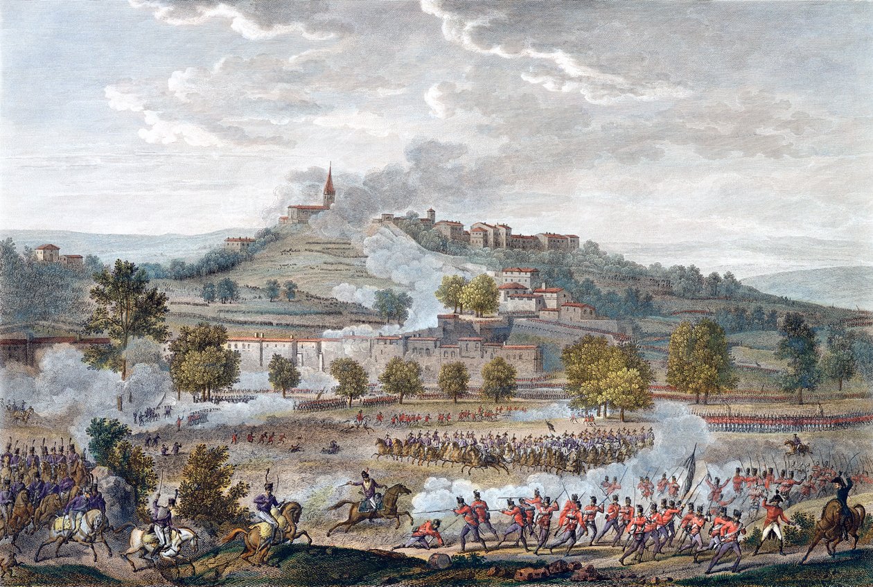 Montebellon ja Casteggion taistelu, Italia, 20 Prairal, vuosi 8 9. kesäkuuta 1800 tekijältä Jean Duplessis Bertaux