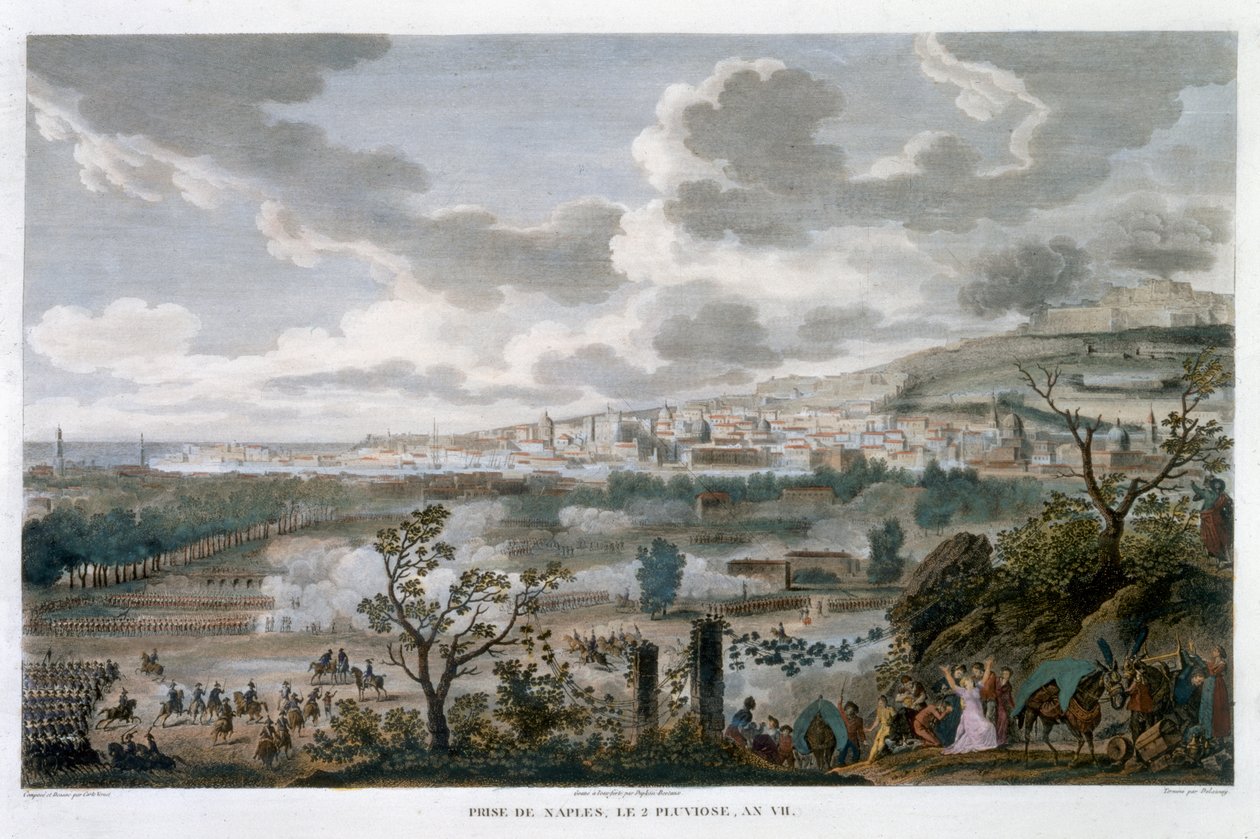 "Napolin vangitseminen, 2 Pluviose, vuosi 7", 23. tammikuuta 1799 tekijältä Jean Duplessis Bertaux