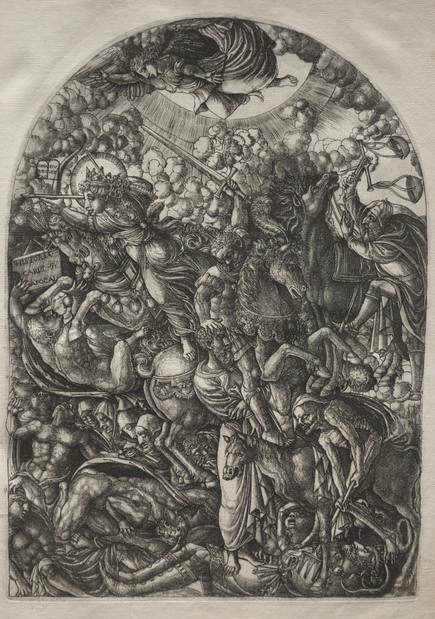 The Apocalypse: St. John Sees the Four Riders, 1546-1556. tekijältä Jean Duvet