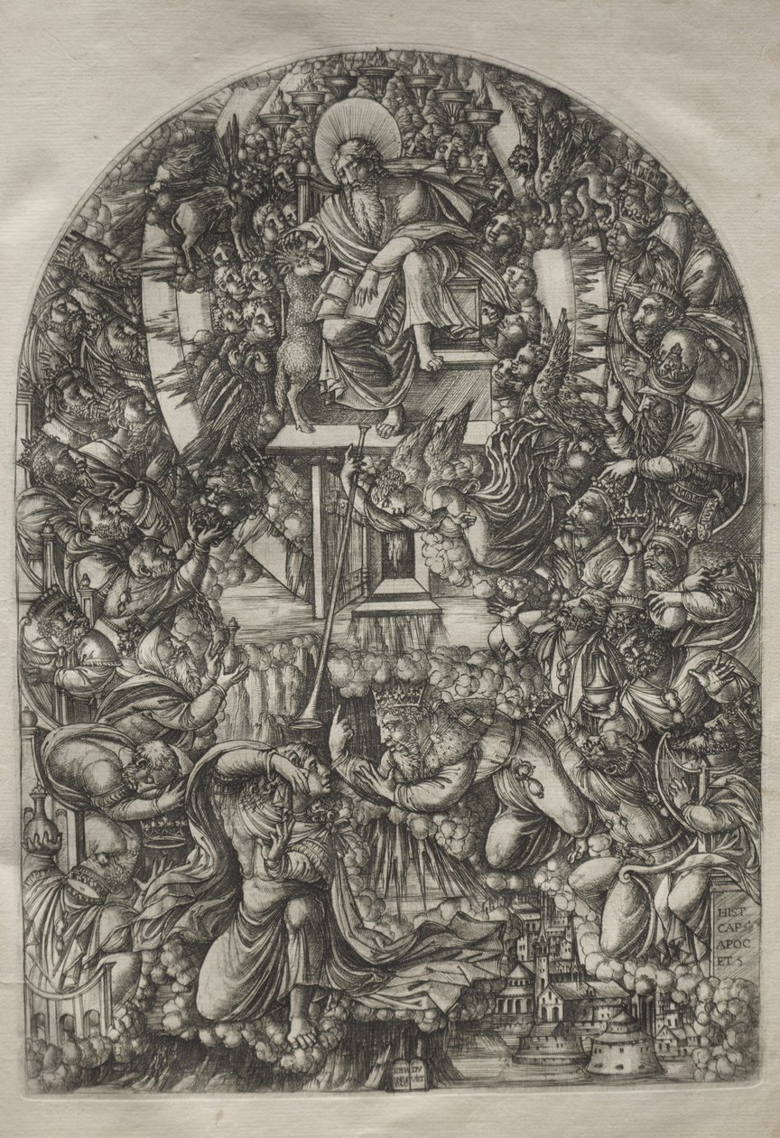 The Apocalypse: St. John kutsuttiin taivaaseen, 1546-1556. tekijältä Jean Duvet